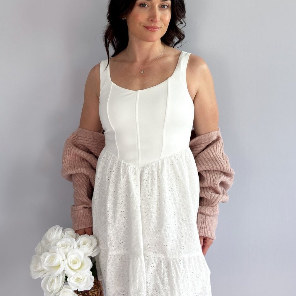 Solid Ruffle Corset Mini Dress | Sadie & Sage Clothing